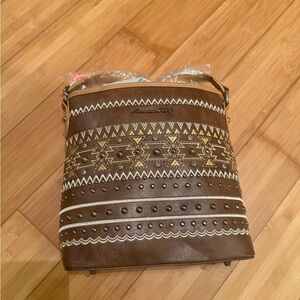 American Bling Western Patterned Shoulder/Crossbody Bag